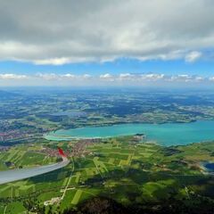 Flugwegposition um 12:53:26: Aufgenommen in der Nähe von Ostallgäu, Deutschland in 2152 Meter